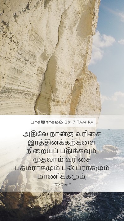 யாத்திராகமம் 28:17 TAMIRV Bible Verse Image