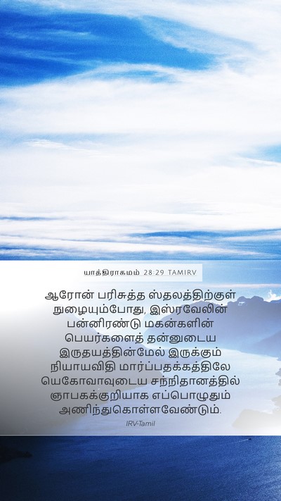 யாத்திராகமம் 28:29 TAMIRV Bible Verse Image