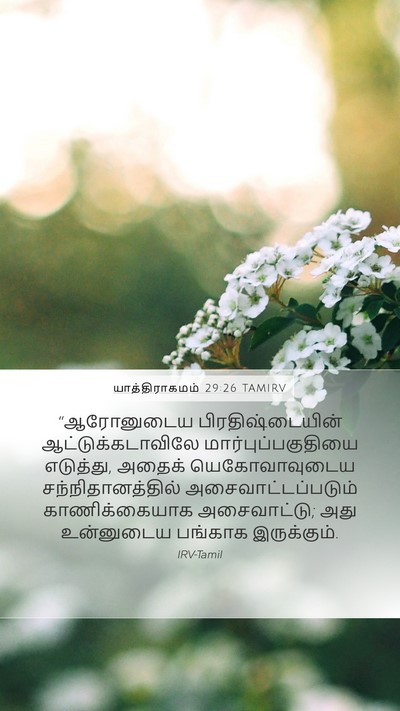 யாத்திராகமம் 29:26 TAMIRV Bible Verse Image
