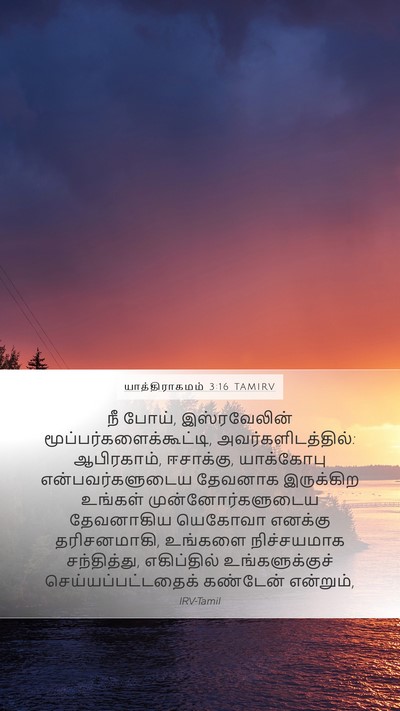 யாத்திராகமம் 3:16 TAMIRV Bible Verse Image