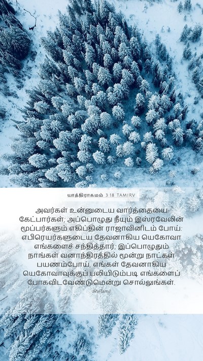 யாத்திராகமம் 3:18 TAMIRV Bible Verse Image