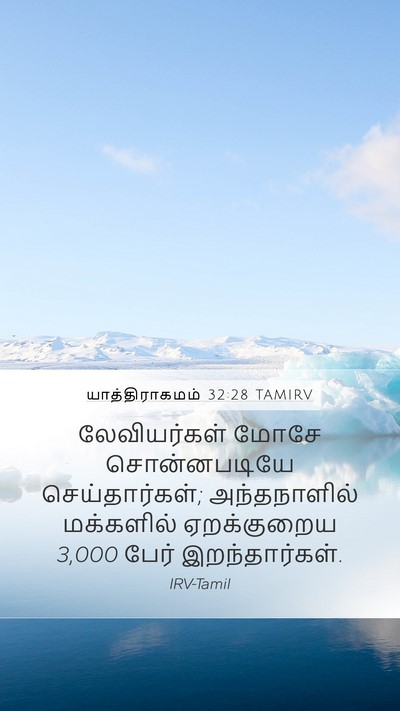 யாத்திராகமம் 32:28 TAMIRV Bible Verse Image
