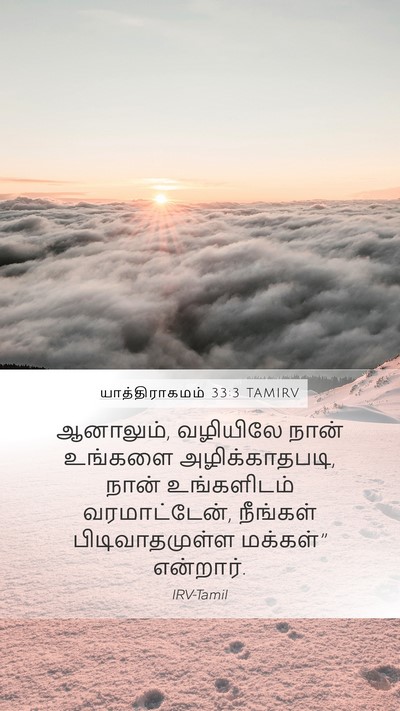 யாத்திராகமம் 33:3 TAMIRV Bible Verse Image