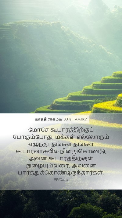 யாத்திராகமம் 33:8 TAMIRV Mobile Phone Wallpaper - மோசே - Mobile Bible Verse Wallpaper