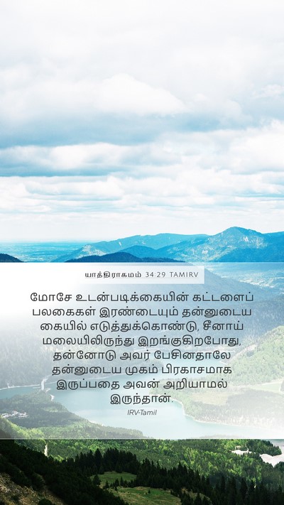 யாத்திராகமம் 34:29 TAMIRV Bible Verse Image