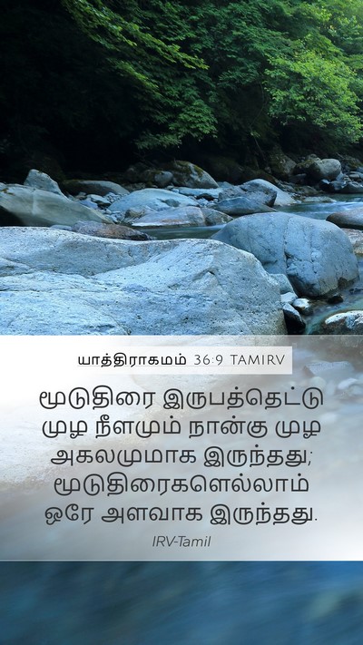 யாத்திராகமம் 36:9 TAMIRV Mobile Phone Wallpaper - மூடுதிரை - Mobile Bible Verse Wallpaper