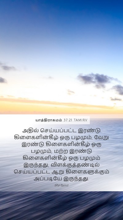 யாத்திராகமம் 37:21 TAMIRV Mobile Phone Wallpaper - அதில் செய்யப்பட்ட - Mobile Bible Verse Wallpaper