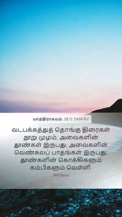 யாத்திராகமம் 38:11 TAMIRV Mobile Phone Wallpaper - வடபக்கத்துத் - Mobile Bible Verse Wallpaper