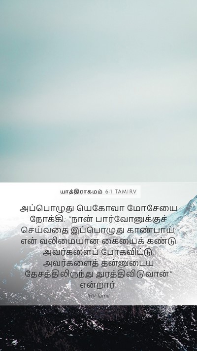 யாத்திராகமம் 6:1 TAMIRV Bible Verse Image