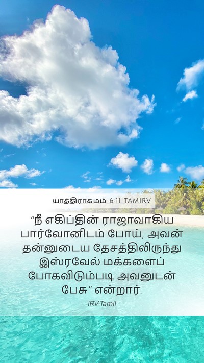 யாத்திராகமம் 6:11 TAMIRV Mobile Phone Wallpaper - “நீ எகிப்தின் - Mobile Bible Verse Wallpaper