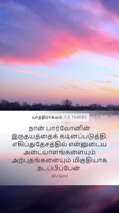யாத்திராகமம் 7:3 TAMIRV Bible Verse Image
