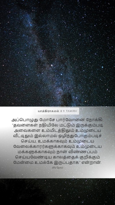 யாத்திராகமம் 8:9 TAMIRV Bible Verse Image