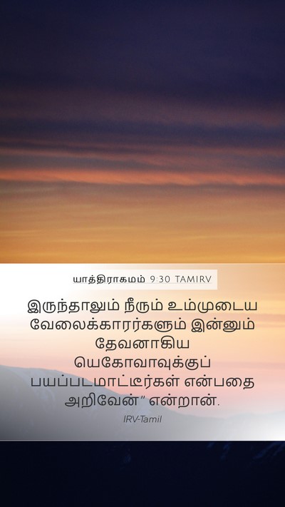 யாத்திராகமம் 9:30 TAMIRV Mobile Phone Wallpaper - இருந்தாலும் - Mobile Bible Verse Wallpaper