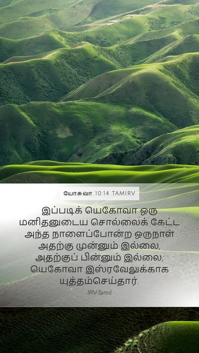 யோசுவா 10:14 TAMIRV Bible Verse Image