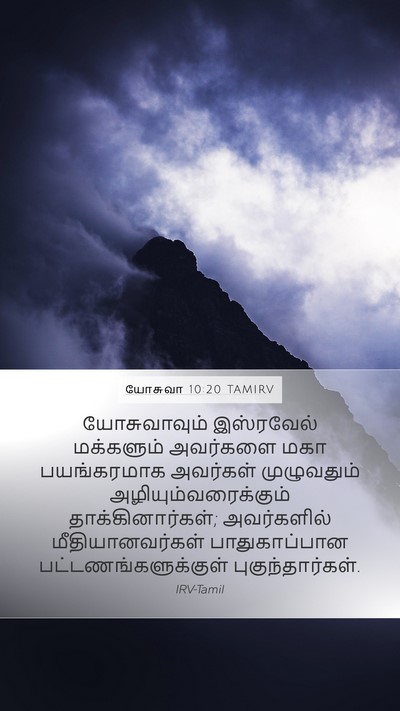 யோசுவா 10:20 TAMIRV Bible Verse Image