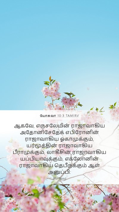 யோசுவா 10:3 TAMIRV Bible Verse Image