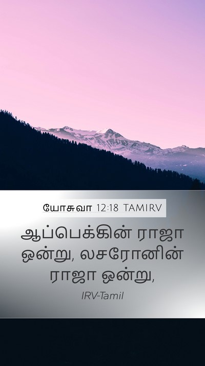 யோசுவா 12:18 TAMIRV Bible Verse Image
