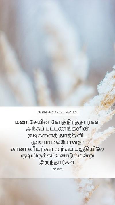 யோசுவா 17:12 TAMIRV Bible Verse Image