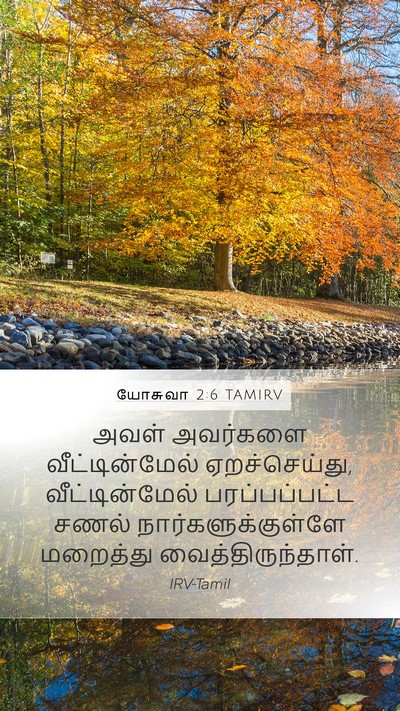 யோசுவா 2:6 TAMIRV Bible Verse Image