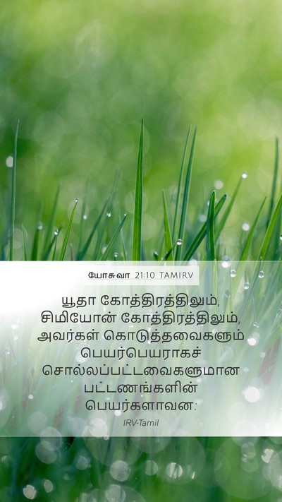 யோசுவா 21:10 TAMIRV Mobile Phone Wallpaper - யூதா - Mobile Bible Verse Wallpaper