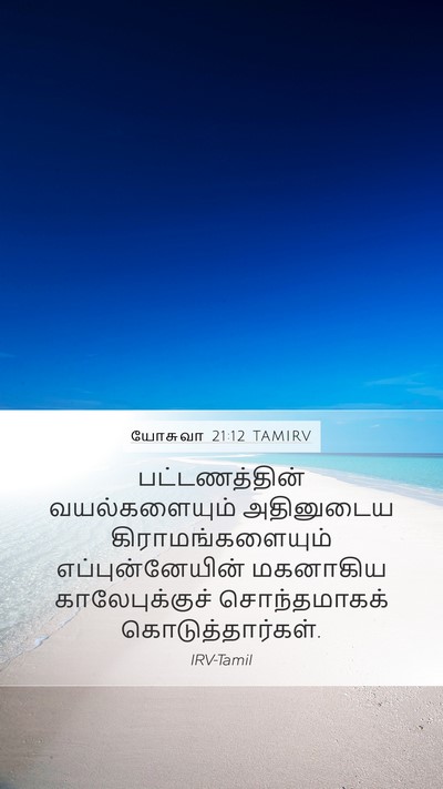 யோசுவா 21:12 TAMIRV Mobile Phone Wallpaper - பட்டணத்தின் - Mobile Bible Verse Wallpaper