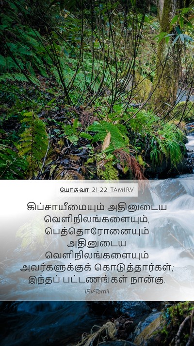 யோசுவா 21:22 TAMIRV Mobile Phone Wallpaper - கிப்சாயீமையும் - Mobile Bible Verse Wallpaper