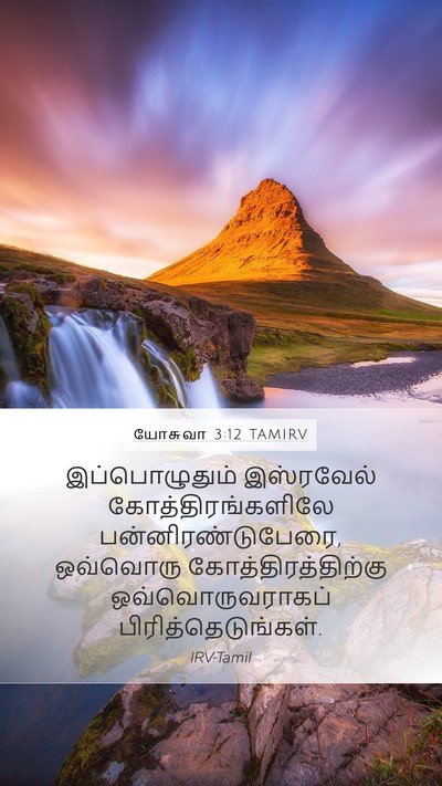 யோசுவா 3:12 TAMIRV Bible Verse Image