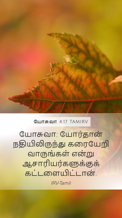 யோசுவா 4:17 TAMIRV Mobile Phone Wallpaper - யோசுவா: யோர்தான் - Mobile Bible Verse Wallpaper