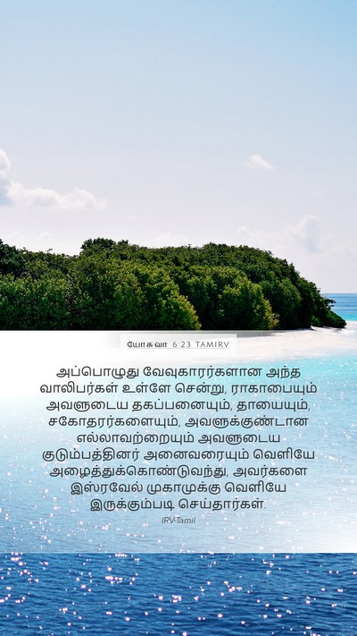 யோசுவா 6:23 TAMIRV Bible Verse Image