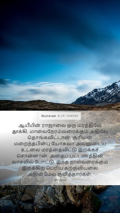 யோசுவா 8:29 TAMIRV Bible Verse Image