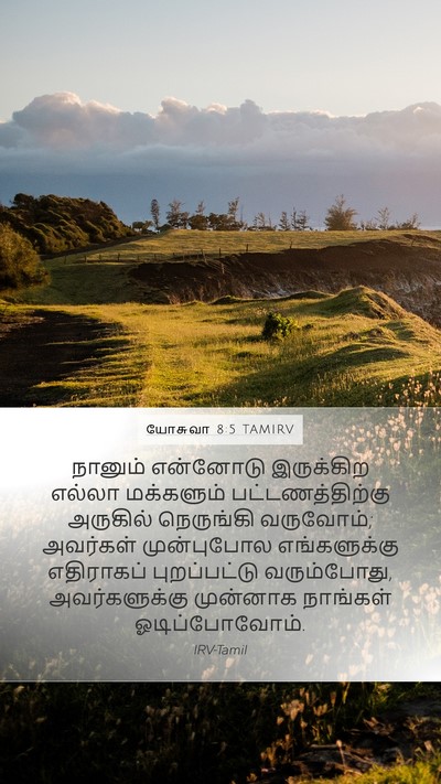 யோசுவா 8:5 TAMIRV Bible Verse Image
