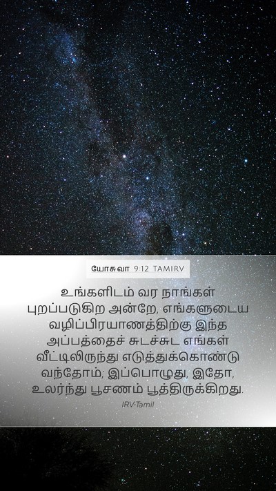 யோசுவா 9:12 TAMIRV Mobile Phone Wallpaper - உங்களிடம் வர - Mobile Bible Verse Wallpaper
