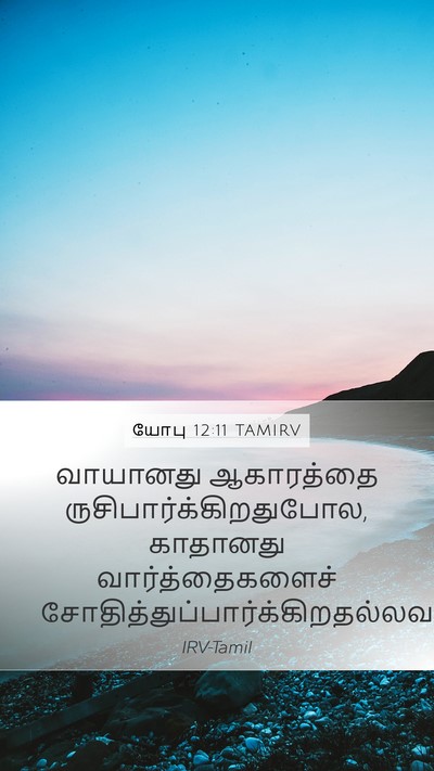 யோபு 12:11 TAMIRV Bible Verse Image