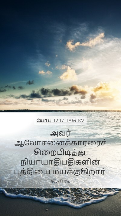 யோபு 12:17 TAMIRV Bible Verse Image