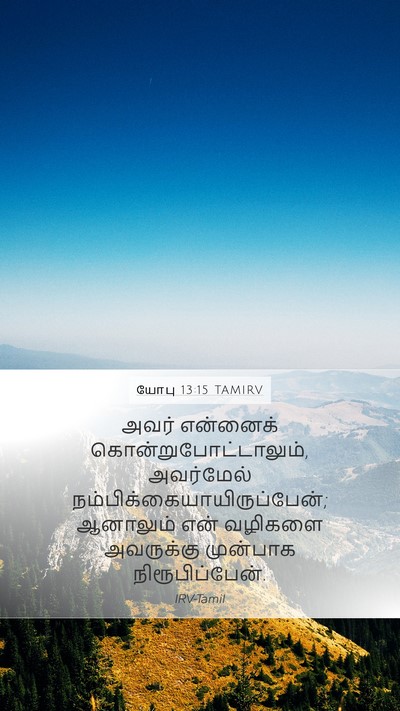 யோபு 13:15 TAMIRV Bible Verse Image