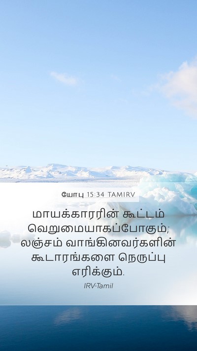 யோபு 15:34 TAMIRV Bible Verse Image