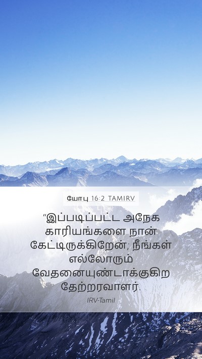 யோபு 16:2 TAMIRV Bible Verse Image