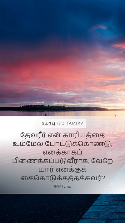 யோபு 17:3 TAMIRV Bible Verse Image