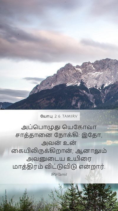 யோபு 2:6 TAMIRV Bible Verse Image