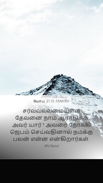 யோபு 21:15 TAMIRV Bible Verse Image