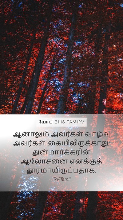 யோபு 21:16 TAMIRV Bible Verse Image