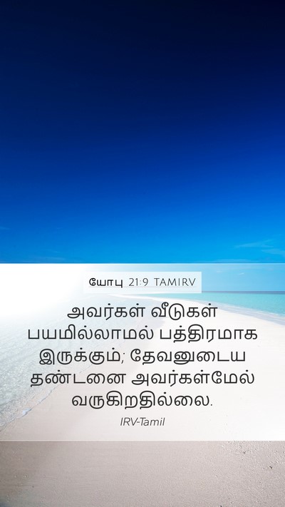 யோபு 21:9 TAMIRV Bible Verse Image