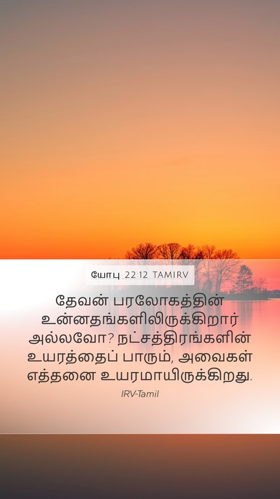 யோபு 22:12 TAMIRV Bible Verse Image