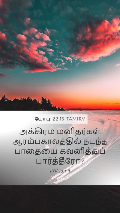 யோபு 22:15 TAMIRV Bible Verse Image