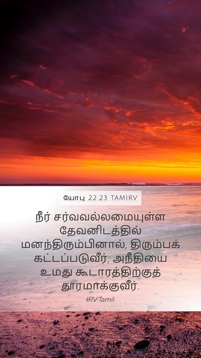 யோபு 22:23 TAMIRV Bible Verse Image