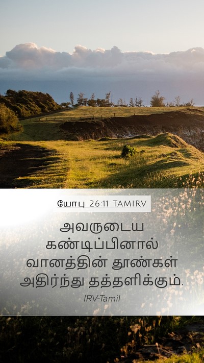 யோபு 26:11 TAMIRV Bible Verse Image