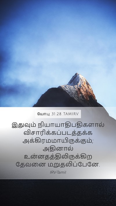 யோபு 31:28 TAMIRV Bible Verse Image