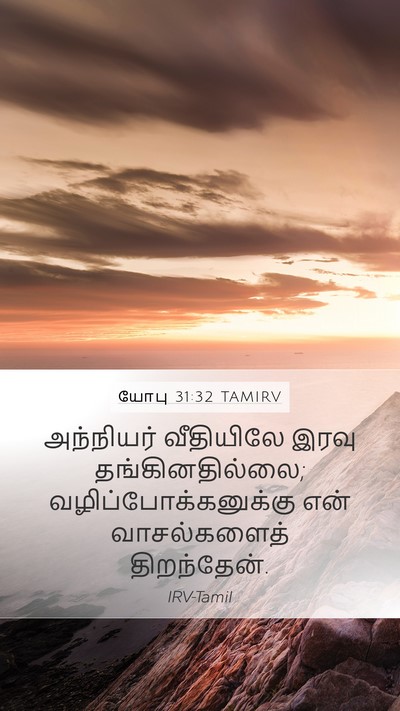 யோபு 31:32 TAMIRV Bible Verse Image