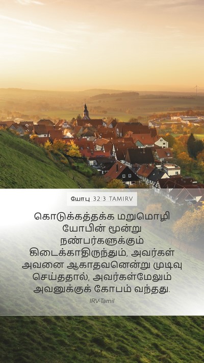 யோபு 32:3 TAMIRV Bible Verse Image