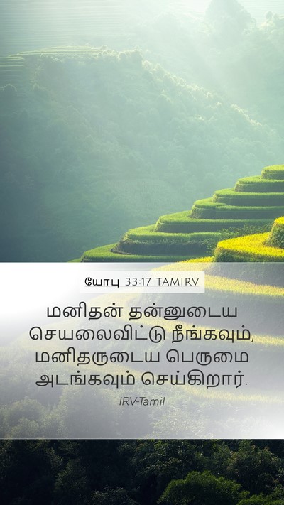 யோபு 33:17 TAMIRV Mobile Phone Wallpaper - மனிதன் தன்னுடைய - Mobile Bible Verse Wallpaper
